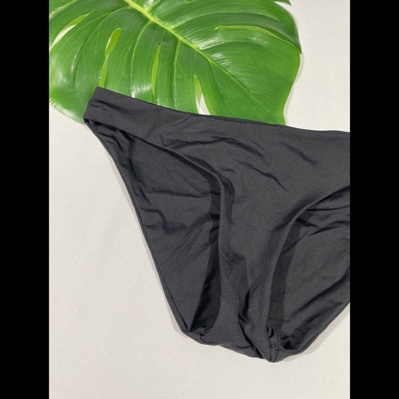 NEW BECCA [ XS ]‎ Color Cod Shirred Back Hipster Bikini Bottoms in Black - Picture 4 of 10